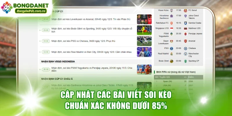 Cập nhật các bài viết soi kèo chuẩn xác không dưới 85%
